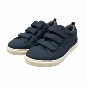 GAP Kids Navy Blue Strap Sneakers Size 4 Hook and Loop Casual Shoes